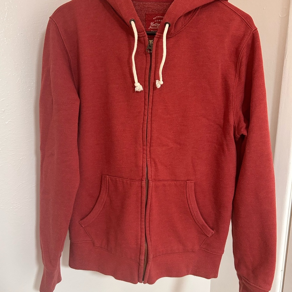 Men's J Crew Vintage Fleece Hoodie Sweater